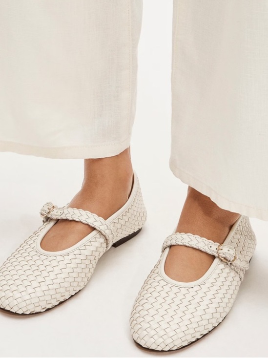 J. Crew Shoes - J crew Mary Jane ballet flats in woven leather
